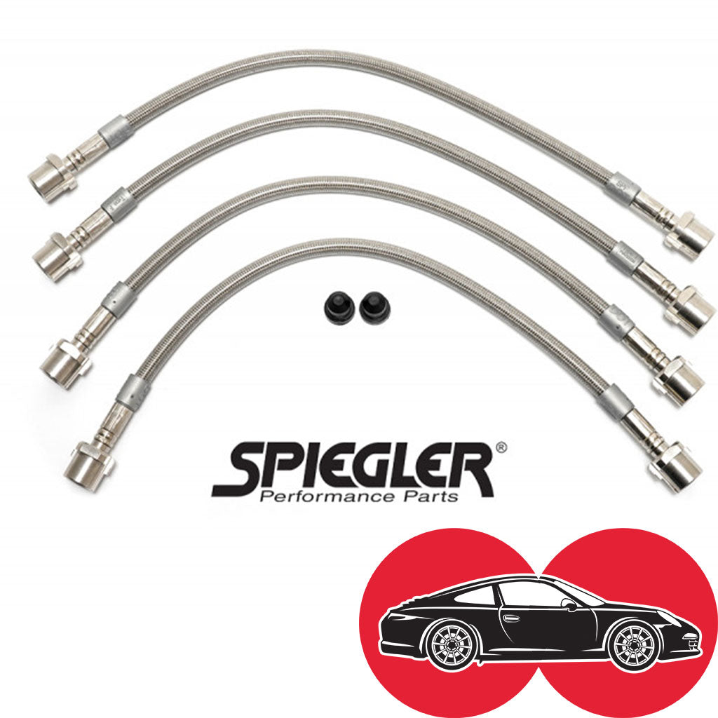 Spiegler Stainless Brake Lines - Front and Rear 4 Line Kit