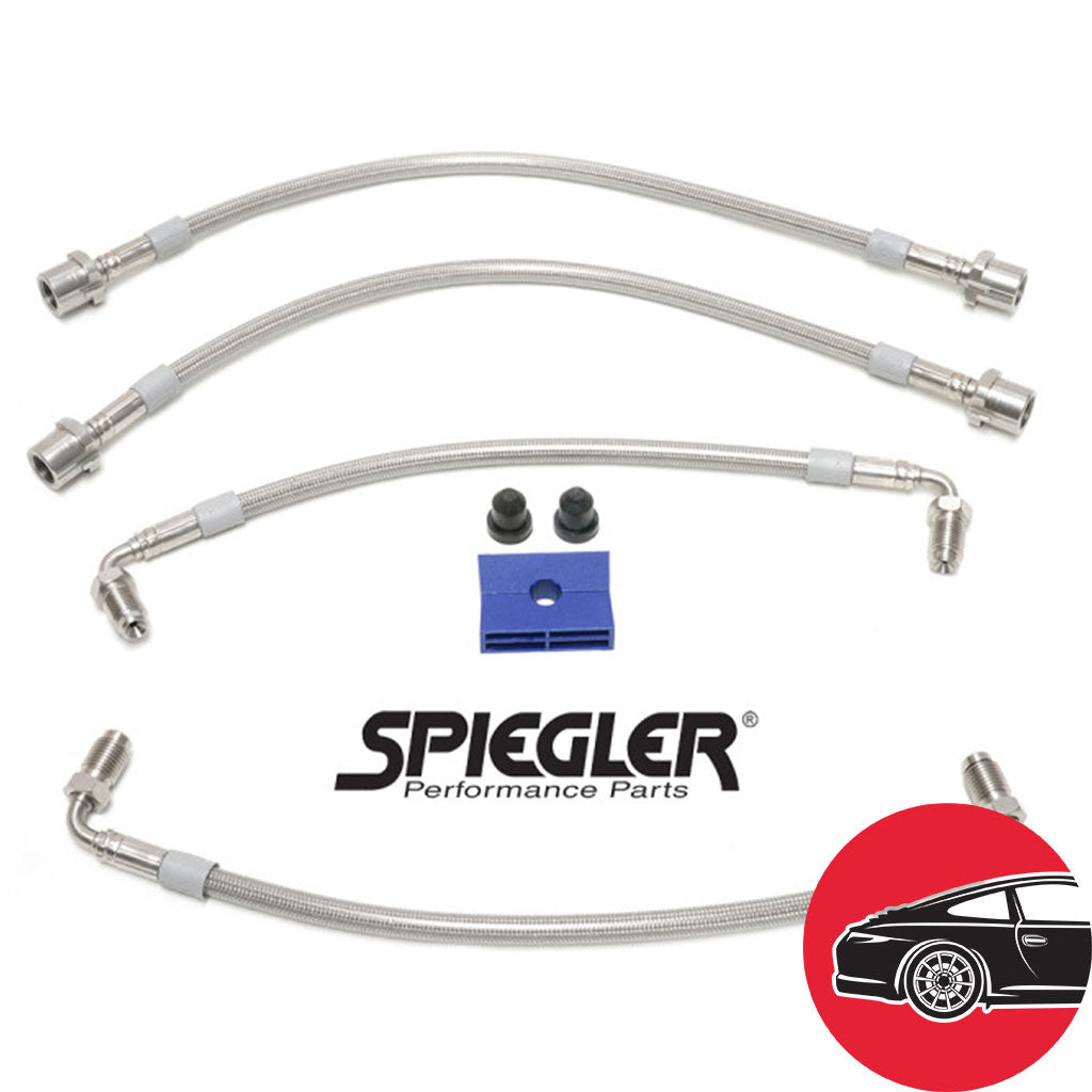 Spiegler Stainless Brake Lines - Rear 4 Line Kit