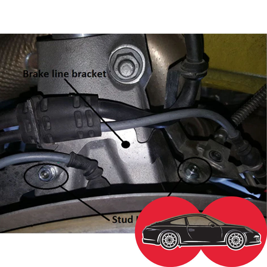 Tarett Engineering Brake Line Bracked Stud Kit
