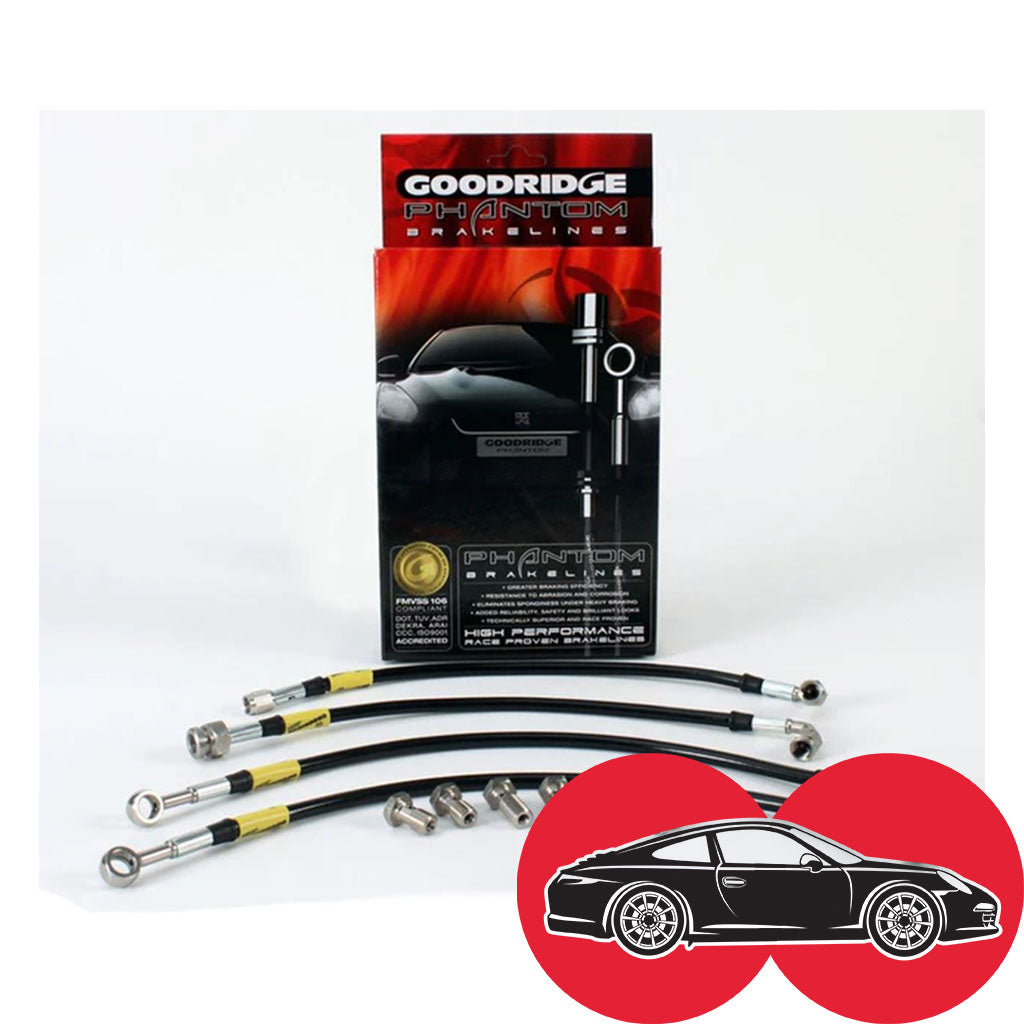 Goodridge Phantom Series (Black) Stainless Steel Brakeline Kit