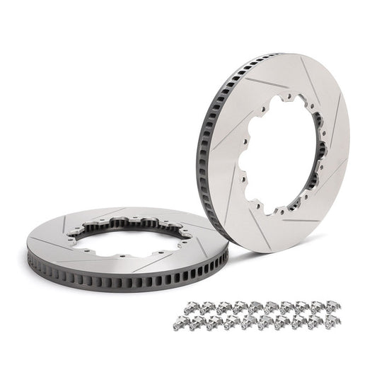 Paragon Rotor Rings for OEM Brembo Hats - Chevrolet Corvette Z06 (C7) / Grand Sport / 6th gen Camaro SS 1LE - Front Pair