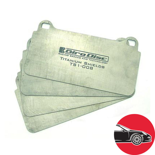 Corvette C8 Z51 Girodisc Titanium Brake Pad Shield - Front